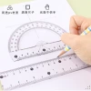 Cross-border wholesale of office stationery ruler sets, 15cm, 20cm, 30cm plastic rulers, available for export orders Specification image
