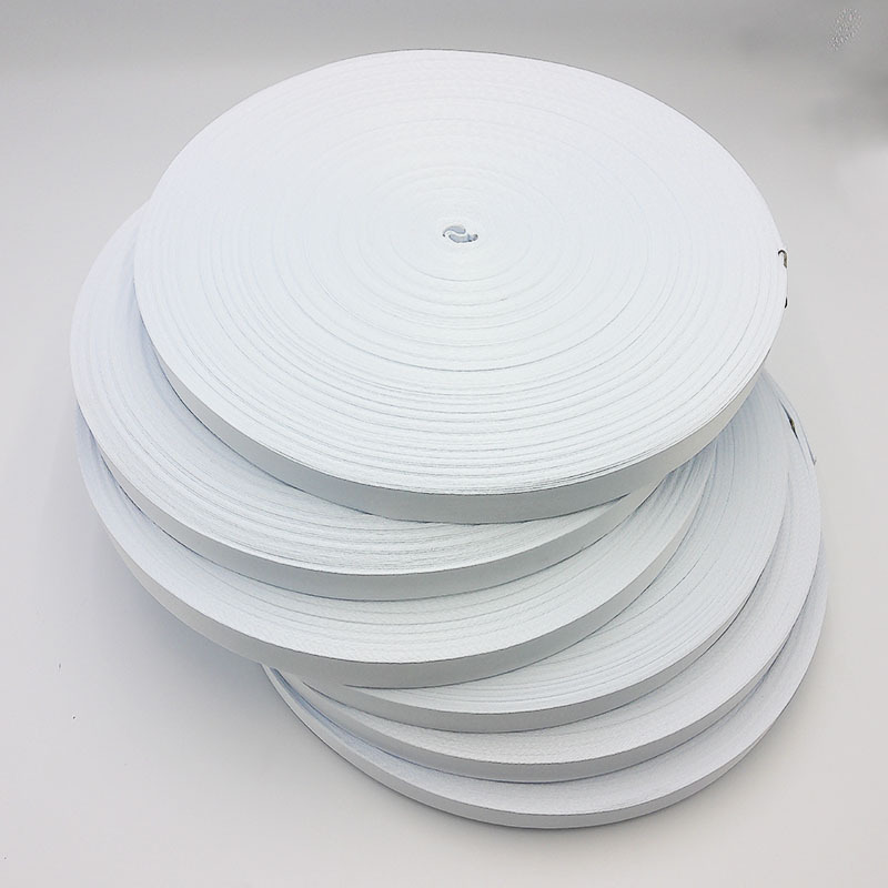 现货涤纶热转印织带 柔软密纹白色织带 箱包证件水杯绳白胚带