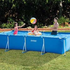 INTEX28273长方形管架游泳池大支架儿童家庭戏水池