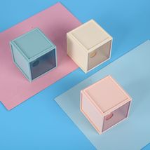 日式抽屉简约桌面文具办公收纳盒女生化妆品小饰品杂物盒可组合
