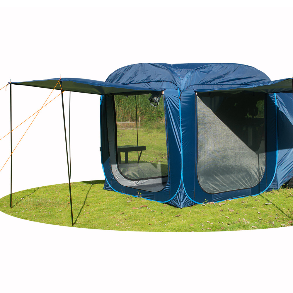 Tent outdoor camping, automatic camping vehicle rear extension tent, tent mosquito-proof canopy, quick car roof yurt Item Picture