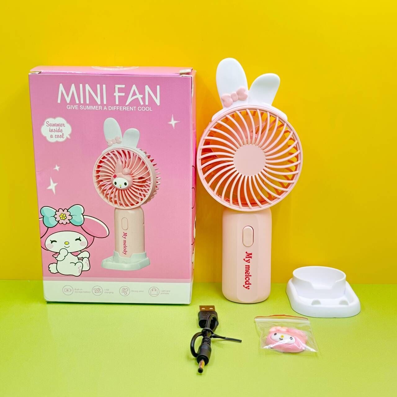 Fun Cartoon Portable Student Handheld Fan Children Student Desktop Small Small Electric Fan Usb Charging Fan Specification drawing