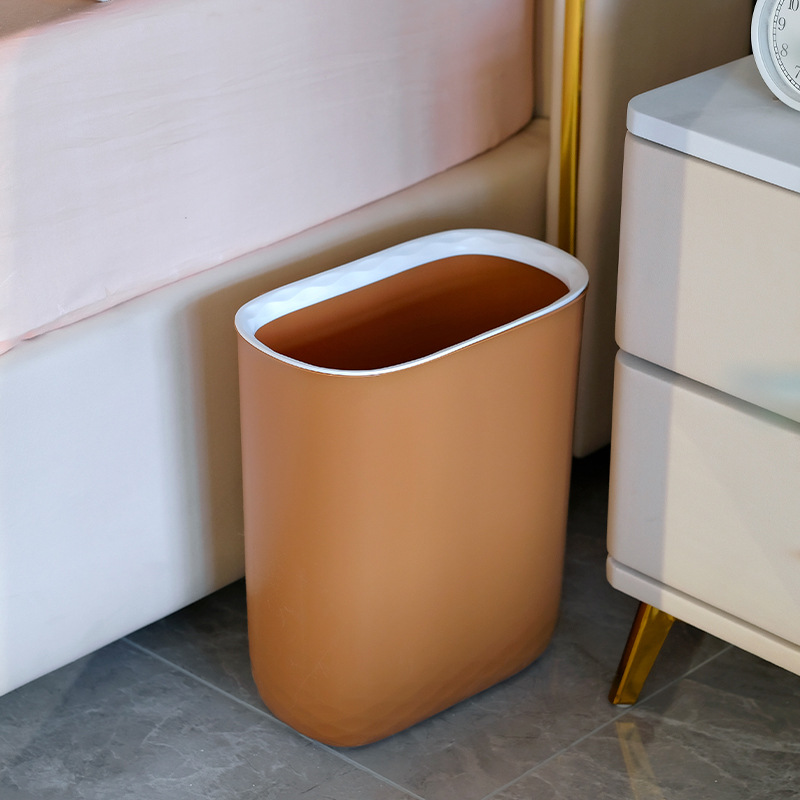 Wholesale of creative Nordic-style household kitchen waste trash cans, wall-mounted suspended large-capacity crevice toilets and bathrooms Application Scenario