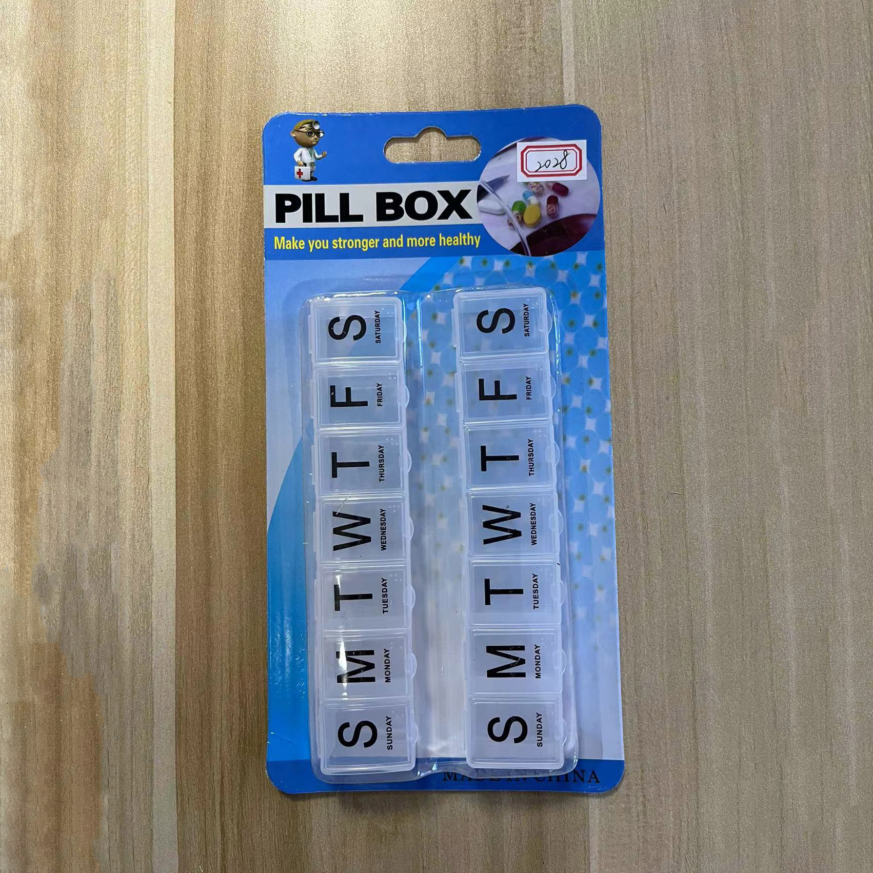 Portable Pill Box L Two-Row 14-Day Pill Box With Braille Portable 14-Cell Pill Box Rs-6504 Application Scenario