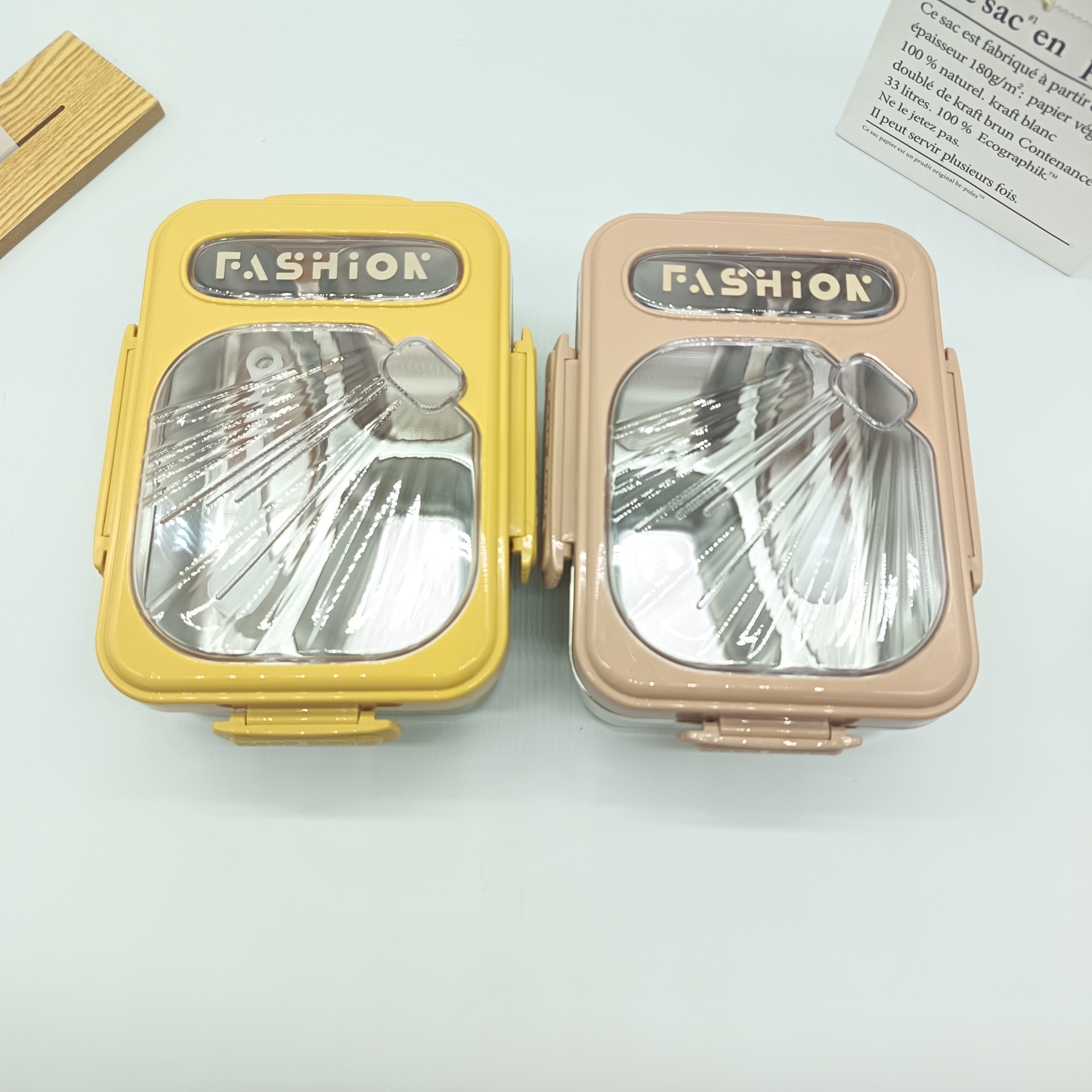 304 stainless steel children's lunch box, sealed bento box, student lunch box, food-grade outdoor picnic box, 201 inner liner full figure