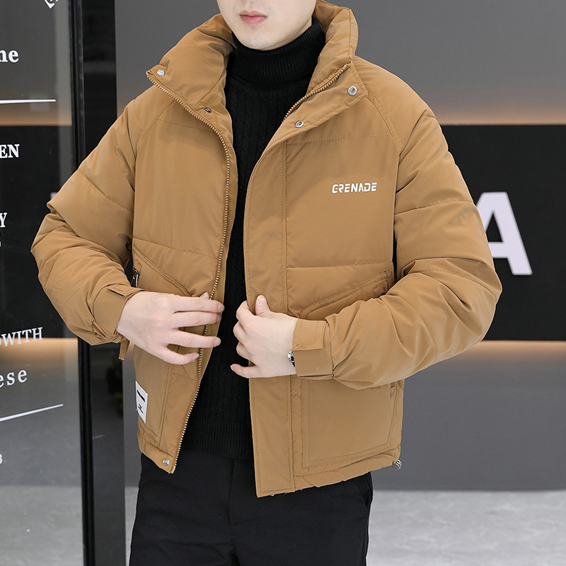 Autumn and winter thick men's cotton clothing, 2024 new down cotton coat, men's cotton-padded jacket, bread, winter