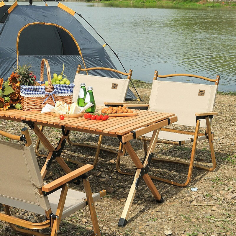 CampSprite户外露营克米特椅铝合金蛋卷桌套装便携全铝野营折叠椅详情图2
