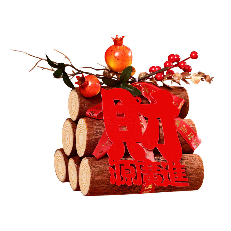 Housewarming joy, wood-burning ornaments, new home decoration, firewood upon opening the door, a complete set of gifts for the new house moving and housewarming ceremony Item Picture