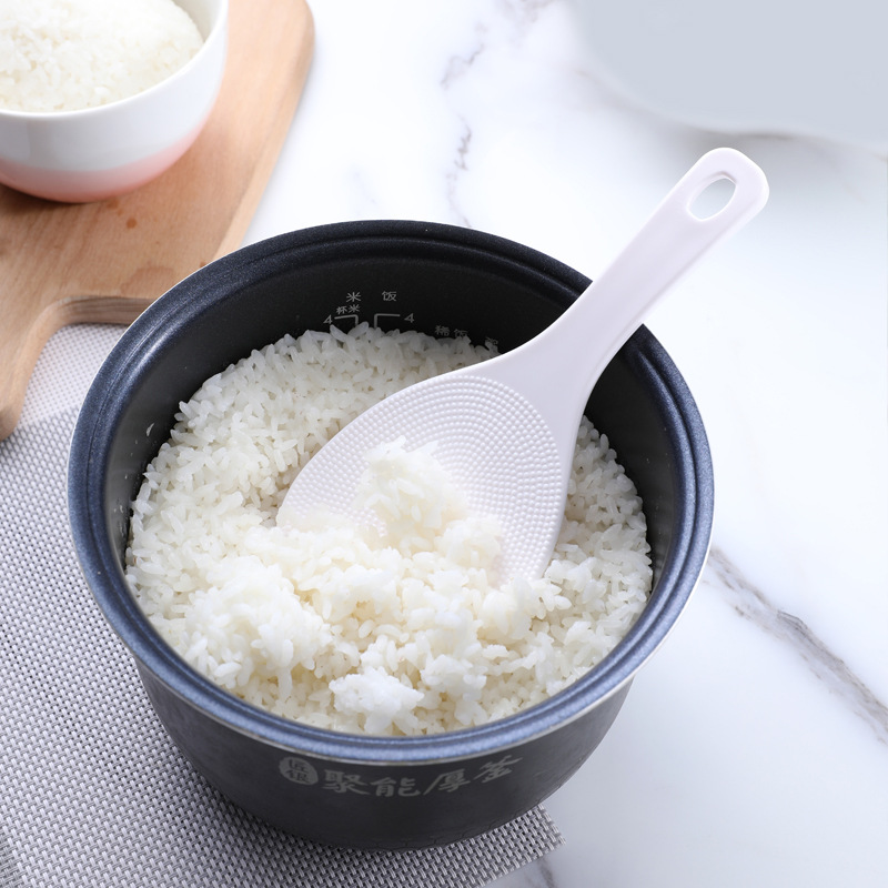 Simple Style Household Plastic Rice Spoon New Kitchen Non-Stick Rice Spoon Household Rice Cooker Rice Spoon Application Scenario