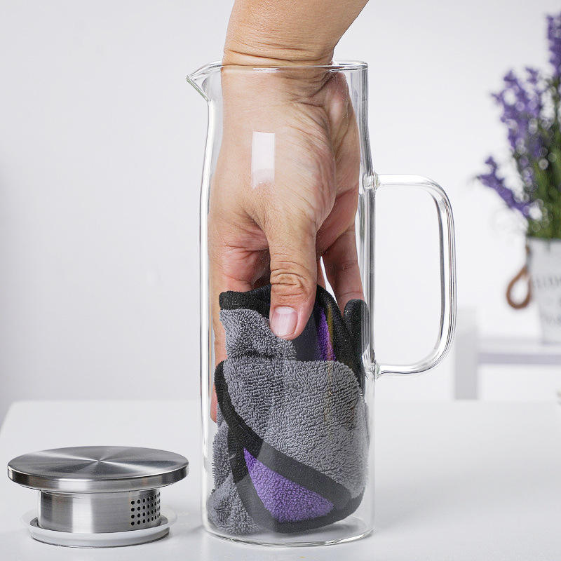 Glass cold water kettle, high borosilicate juice kettle, teapot wholesale, heat-resistant high-temperature large-capacity teapot, household cold water kettle Application Scenario