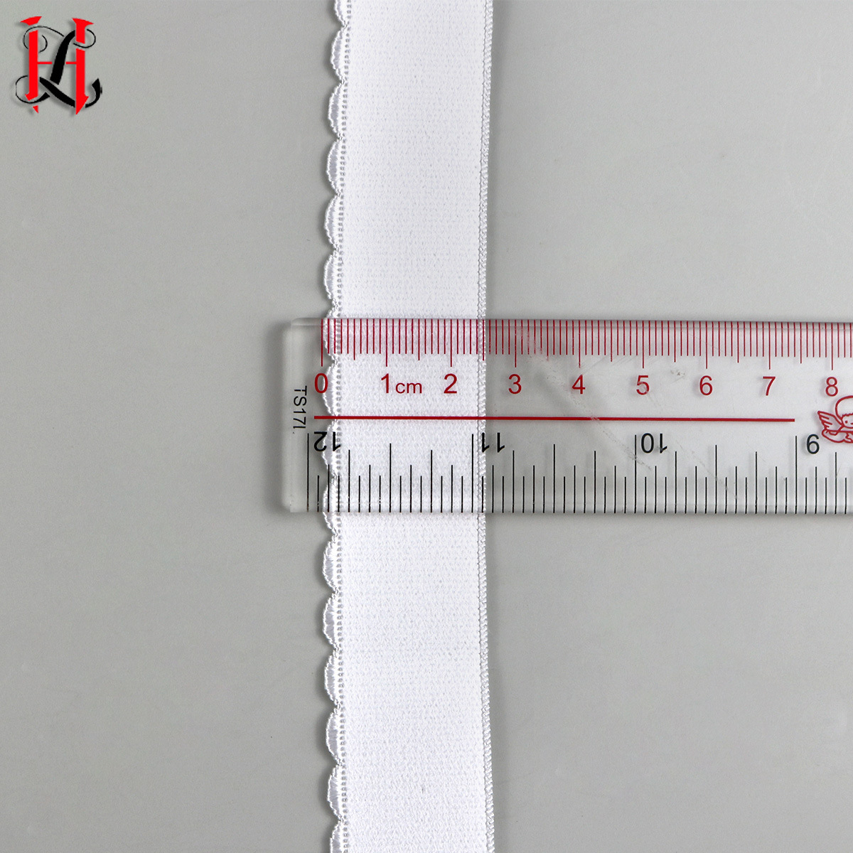 Off-The-Shelf Black And White Crescent Elastic Elastic Teeth Side Strap Underwear Swimsuit Bust Elastic Elastic Lace Webbing details Picture