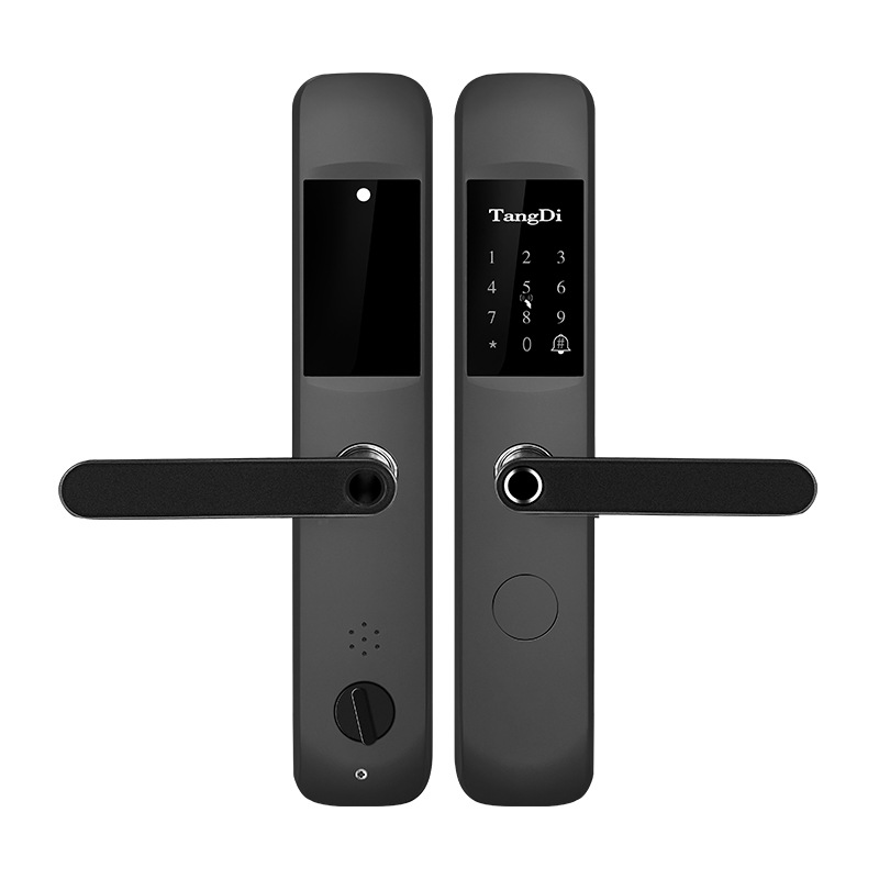 New High-End Home Security Door Fingerprint Lock Intelligent Door Lock Electronic Lock Intelligent Lock Semi-Automatic Password Lock Customization Item Picture