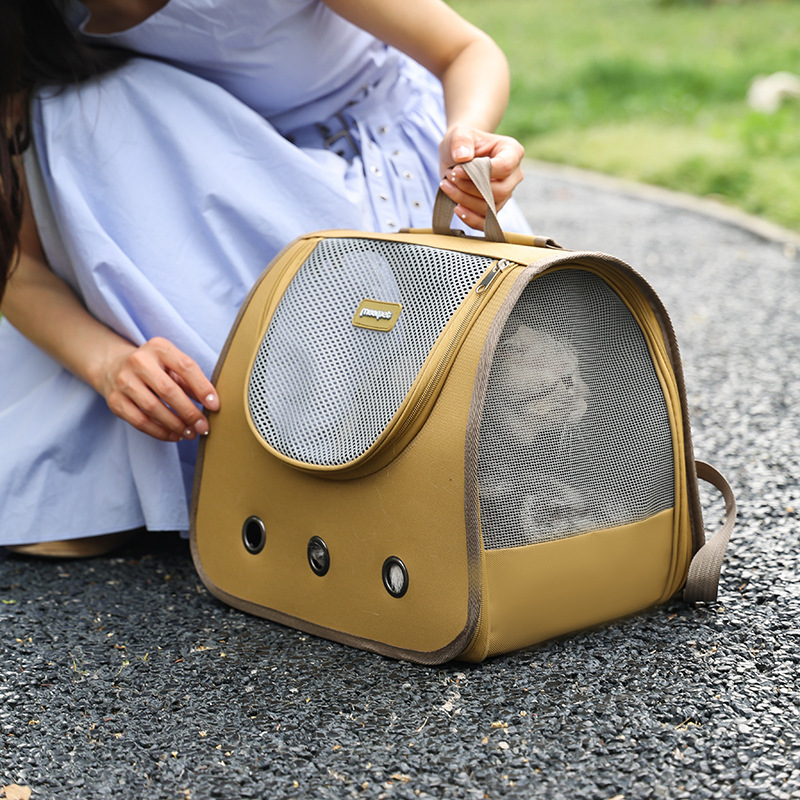 New pet fashion backpacks: cat bags, dog bags, crossbody bags, portable cat double-shoulder pet bags for going out Specification image