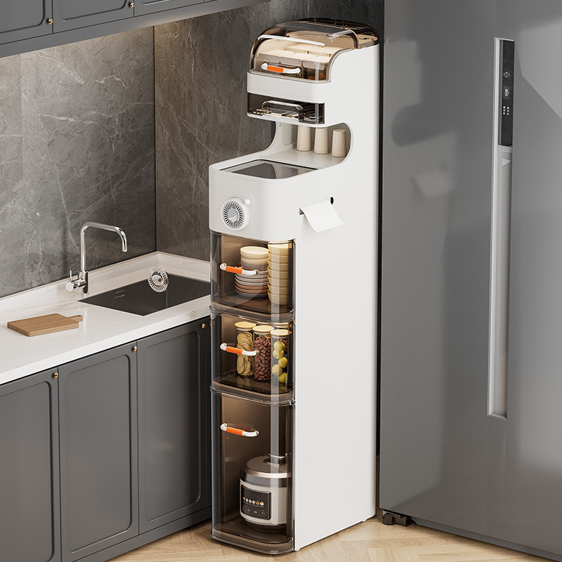 Bathroom Slit Storage Cabinet Ultra-Narrow Drawer Type Toilet Storage Cabinet Bathroom Toilet Floor Shelf details Picture