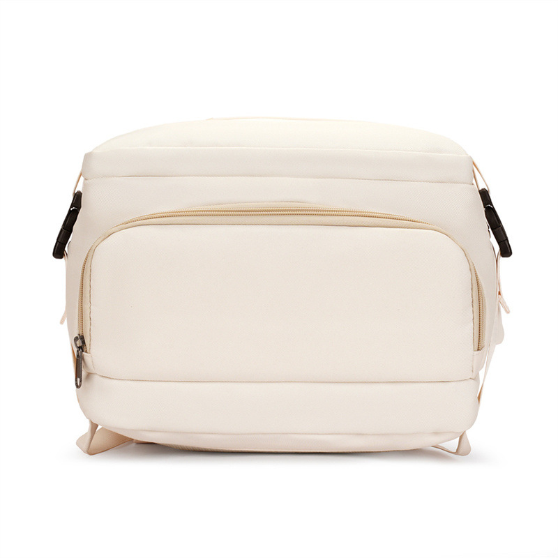 Cross-border simple color-blocked Korean-style business commuting backpack, men's business trip luggage backpack, laptop backpack Application Scenario