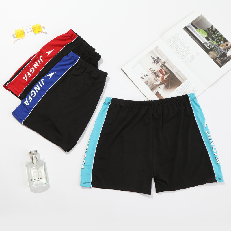 Manufacturers supply 2022 Speedo men's quick dry flat corner swimming trunks anti-embarrassment beach vacation hot spring shorts thumbnail
