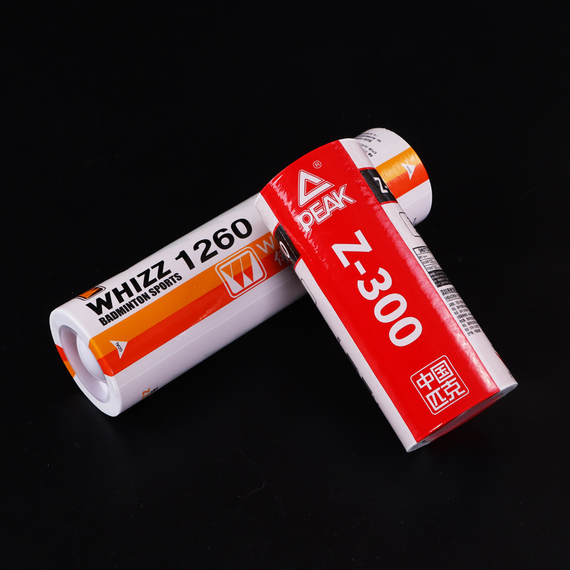 Badminton cylinder packaging shrink film printing pet color printing shrink label pvc commercial label film details Picture