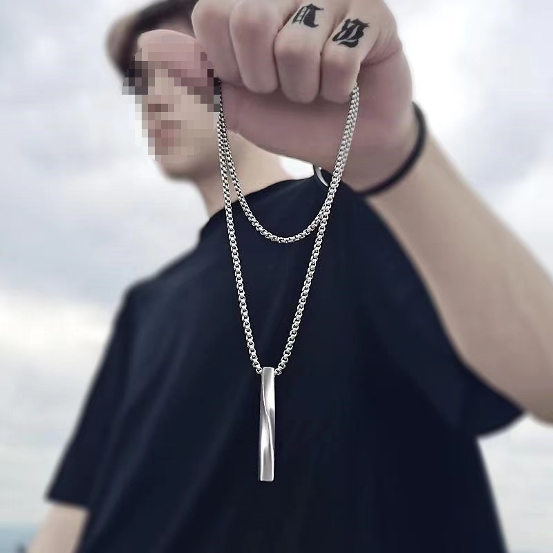 网红螺旋项链男潮in网红螺旋项链男潮ins极简风简约个性嘻哈男士