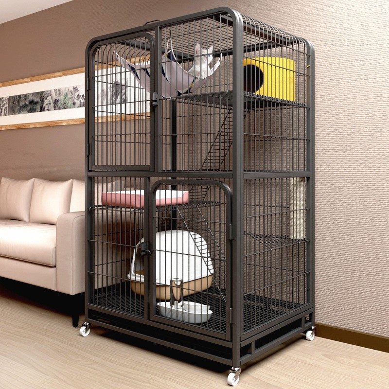 Three-story villa with super large free space, cat cage, cat room, cat breeding cage, cat bed, double-layer cat climbing frame Application Scenario