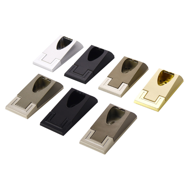 Zinc Alloy Flange Seat Wardrobe Through The Seat Rod Base Flange Seat Head Hanging Rod Flange Holder Item Picture