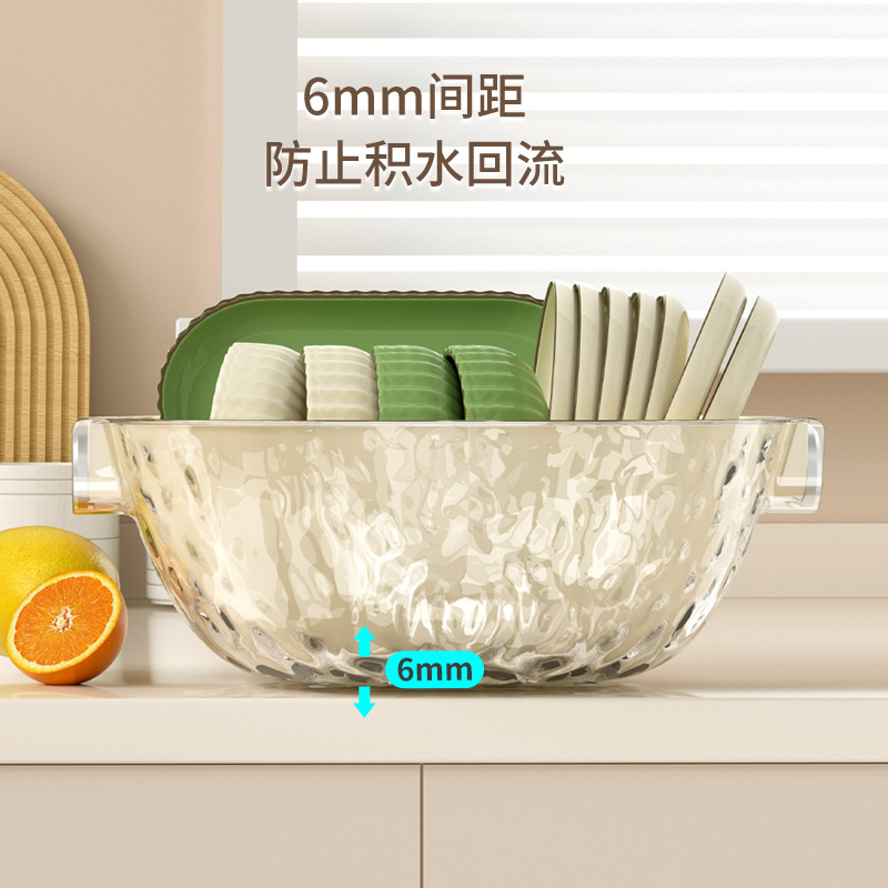 折叠沥水碗架/小篮子塑料快递专用/不锈钢盆加厚/硅胶滤水/玻璃杯沥水筐细节图
