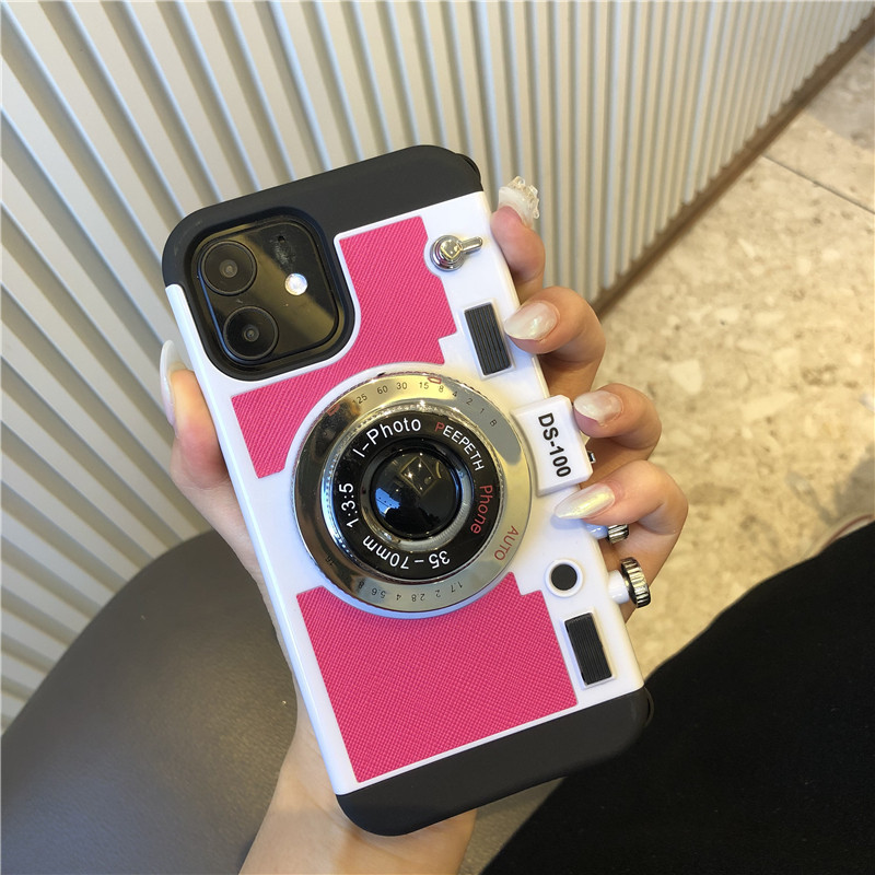 Creative retro camera for Apple 11/12, iPhone14PLUS/13PROMAX phone case XR/X shockproof Specification image