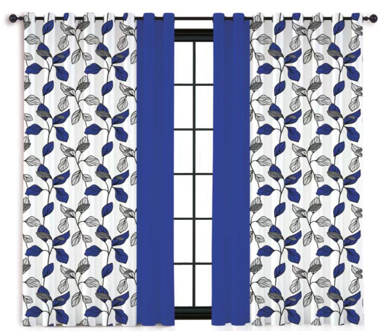 Manufacturers Spot Wholesale Patchwork Printing Blackout Curtains Bedroom Living Room Punch Curtain Finished Products Item Picture
