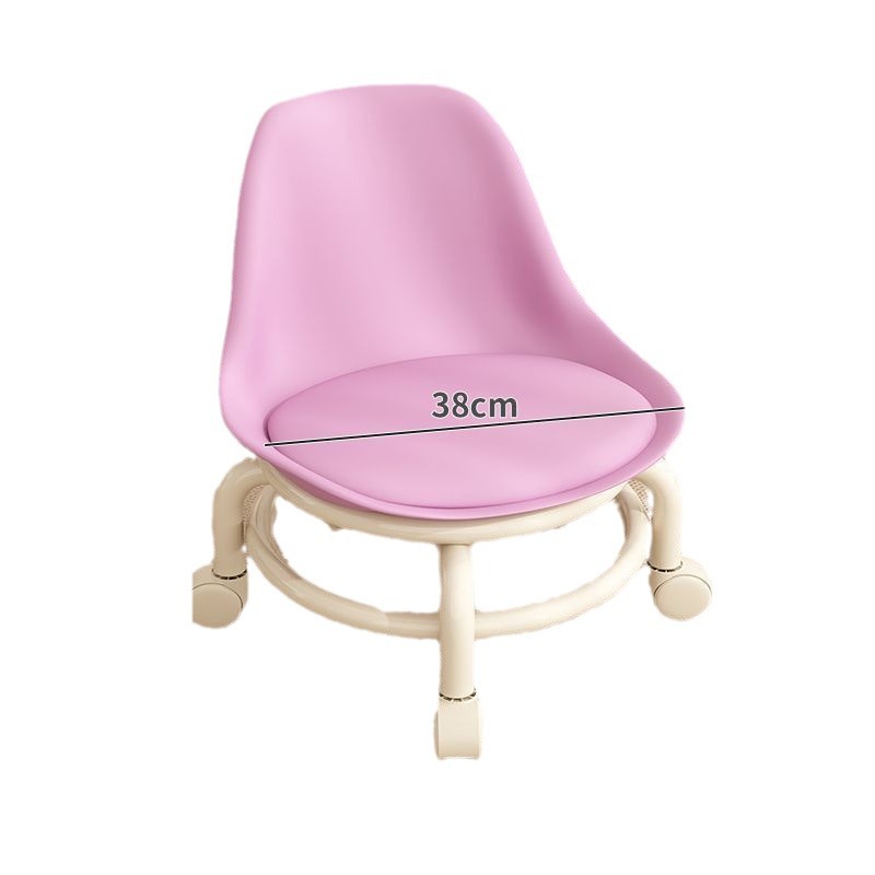 Stool Pulley Low Stool With Universal Wheel Toddler Stool Home Lazy Pulley Beauty Sewn Small Chair Bench Item Picture