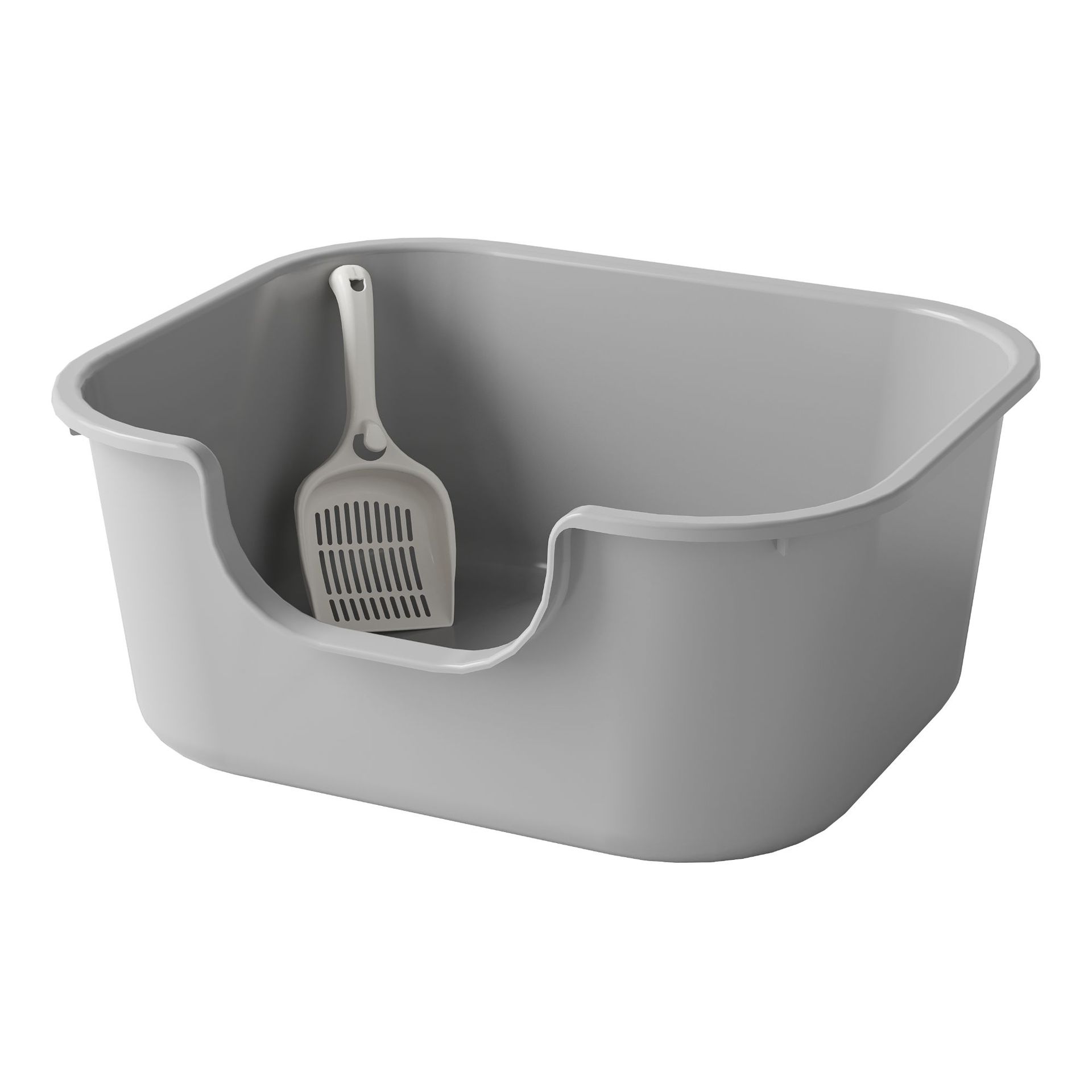 Semi-Closed Cat Litter Box Anti-Splash Cat Toilet Super Large Space Circulation Cat Litter Box Anti-Slip Anti-Upset Cat Litter Box Item Picture