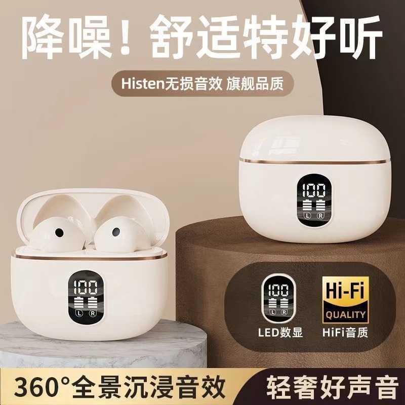 【柏林之声】2025入耳式蓝牙耳机立体环绕高清通话降噪长续航批发