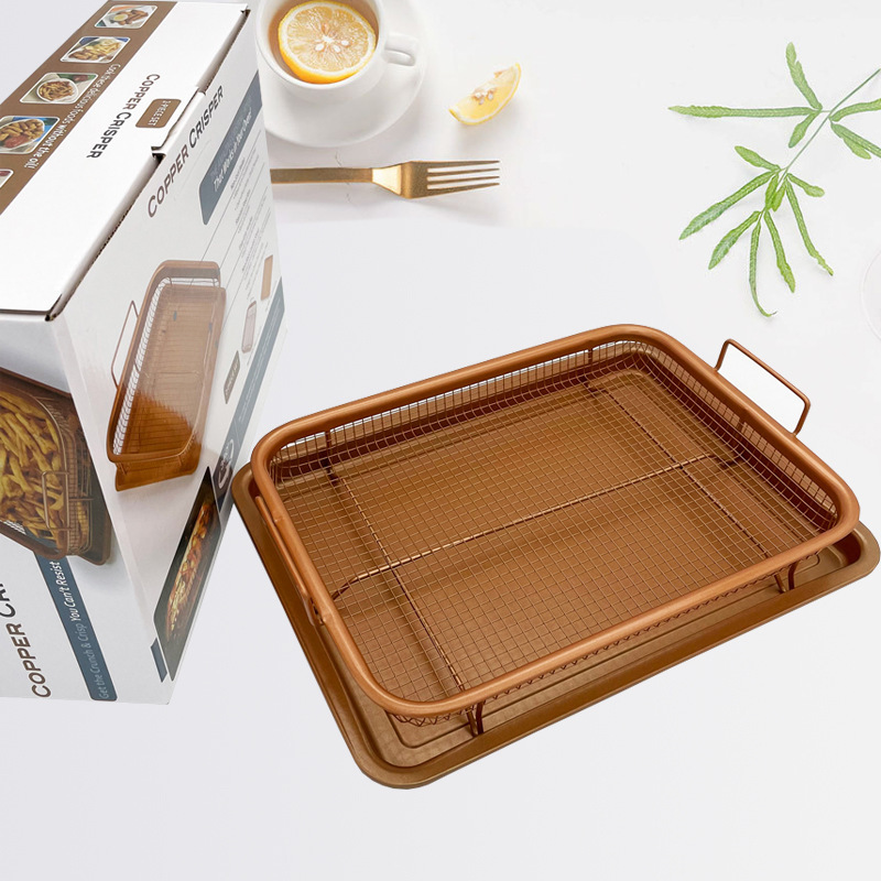 Copper French fry basket