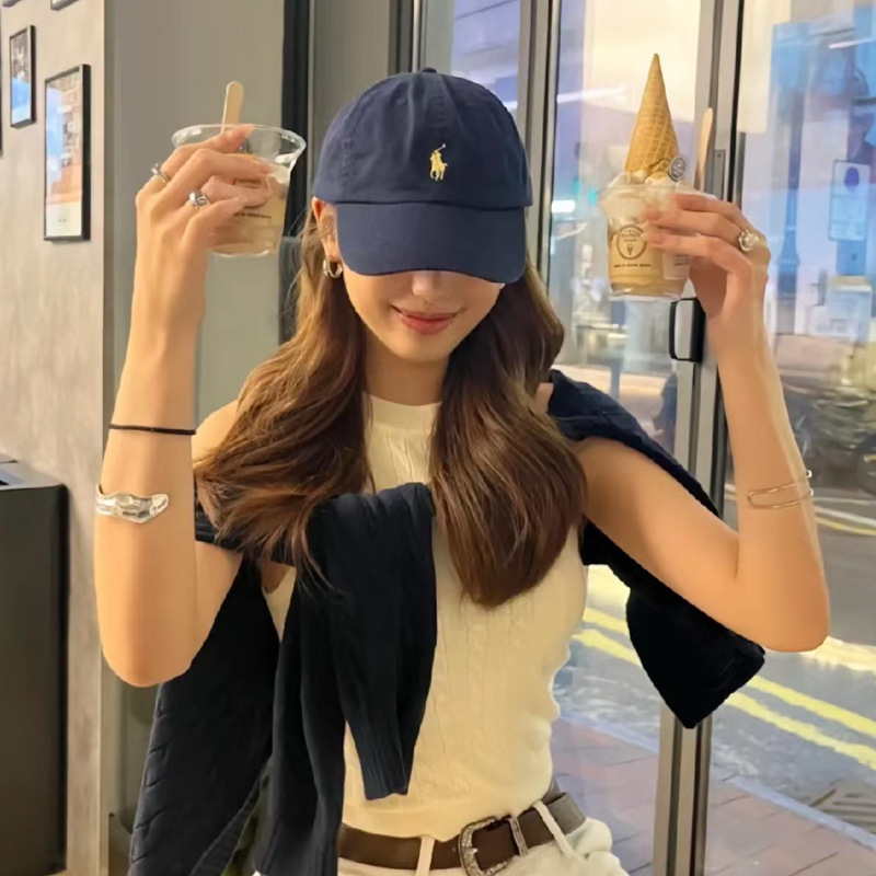 Brand [Sondona] Knitted caps, baseball caps, export rl Love caps, baseball caps for men and women, polo sports pony logo, embroidered couple baseball caps Specification image