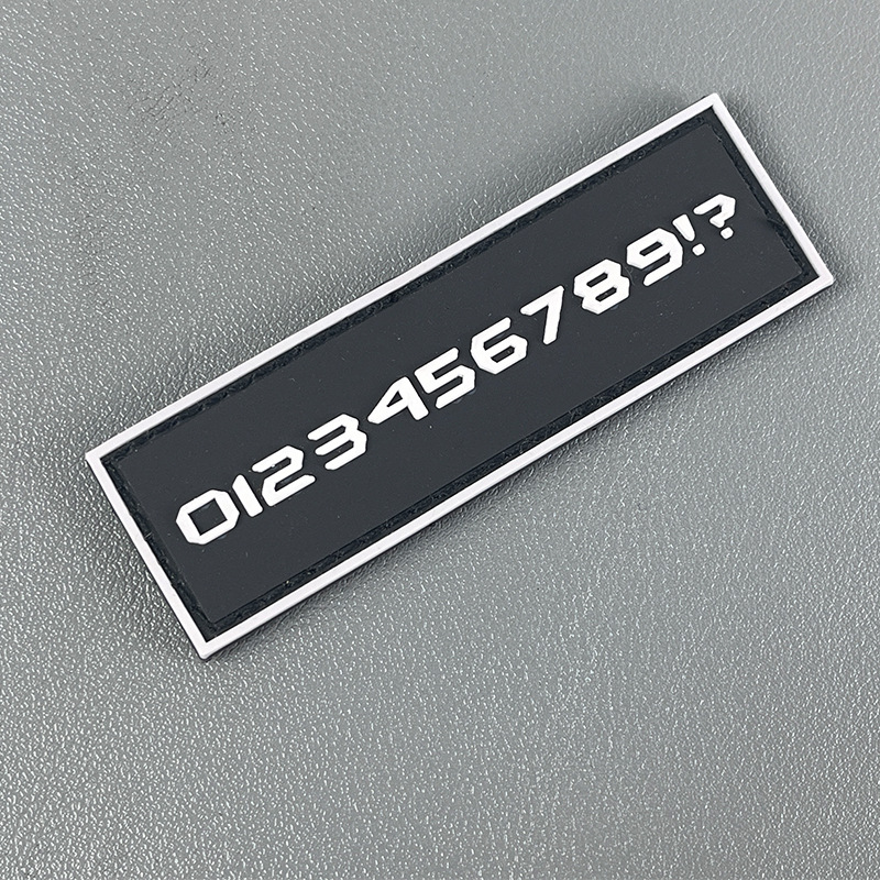 厂家直供/滴塑标臂章/车缝魔术贴/标牌服饰/商标肩章/彩色软胶/胶章定制细节图