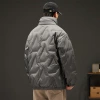 The new large-sized men's cotton-padded jacket with thickened down and a warm lapel for the winter of 2023 Application Scenario