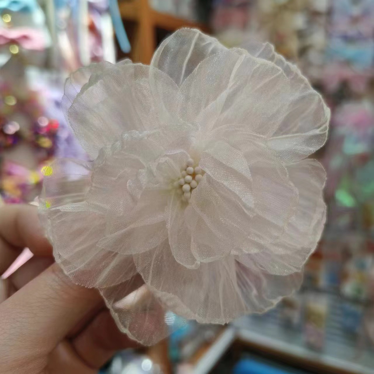 Simple Simulation Big Flower Hairpin Cute Side Hairpin For Children Girls Do Not Hurt Hair Clip Baby Sweet Hair Accessories Application Scenario