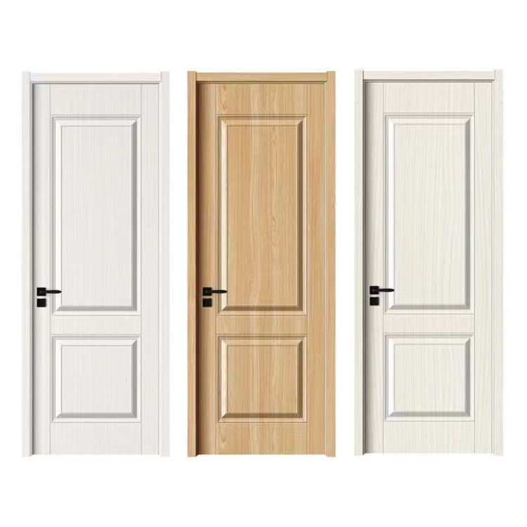 Light luxury minimalist modern door, wooden door, solid wood composite, paint-free and baked paint, bedroom unpainted soundproof door, household interior door Application Scenario