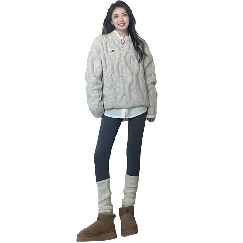 Shark pants for women, spring and autumn thin style 2024 new high-waisted, hip-lifting tight Barbie pants, yoga grey leggings Item Picture