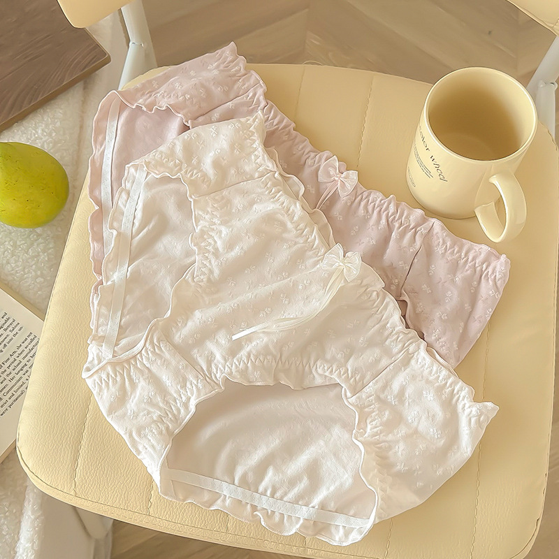 Large Size Women's Underwear Women's Waist Lift Hip Breathable Fat Mm200 Pounds Pure Wind Sexy Seamless Briefs New Style