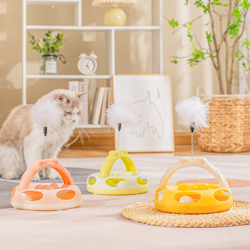 猫玩具含逗猫棒自嗨解闷宠物猫咪玩具互动益智玩具球宠物猫咪用品