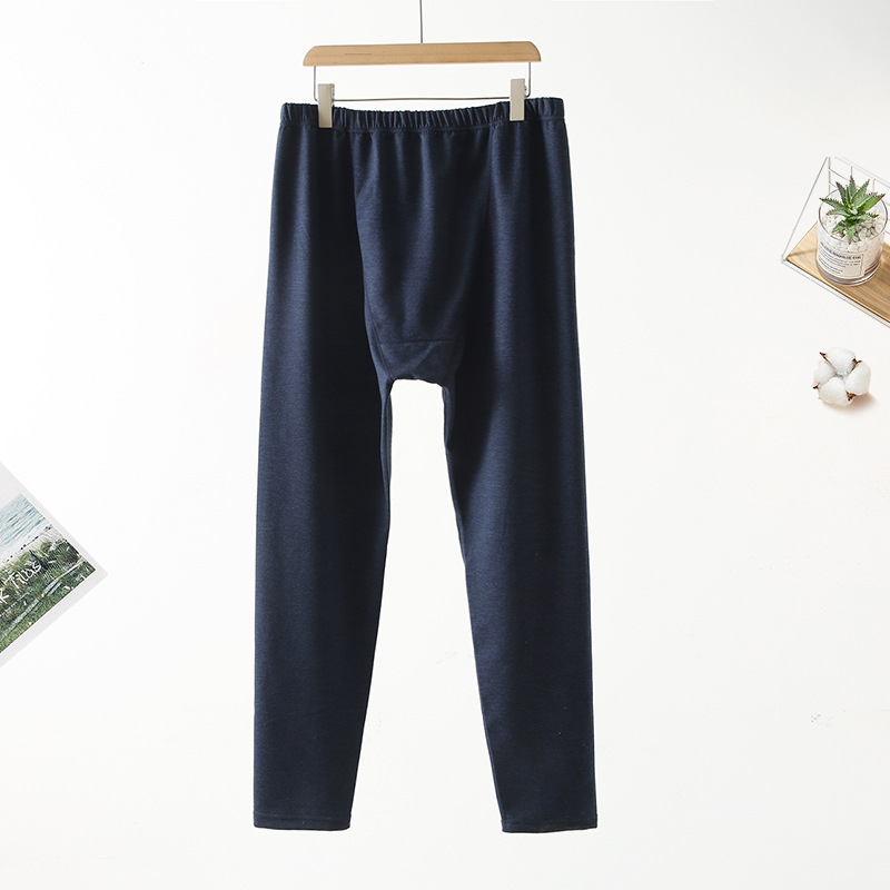 Extra Extra Fat Size Fat Gg Velvet Thermal Pants Men's Double Ground Wool Long Johns High-Waisted Leggings Men's Trousers details Picture