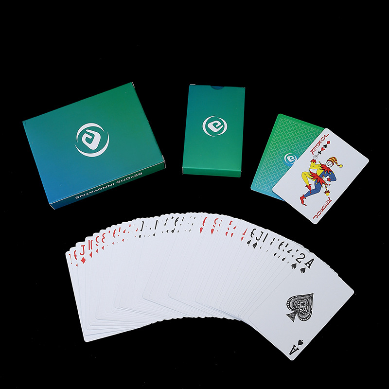 Factory customization of special playing cards for the Gan Dan competition, processing and printing of logos for advertising and promoting the playing card game Application Scenario