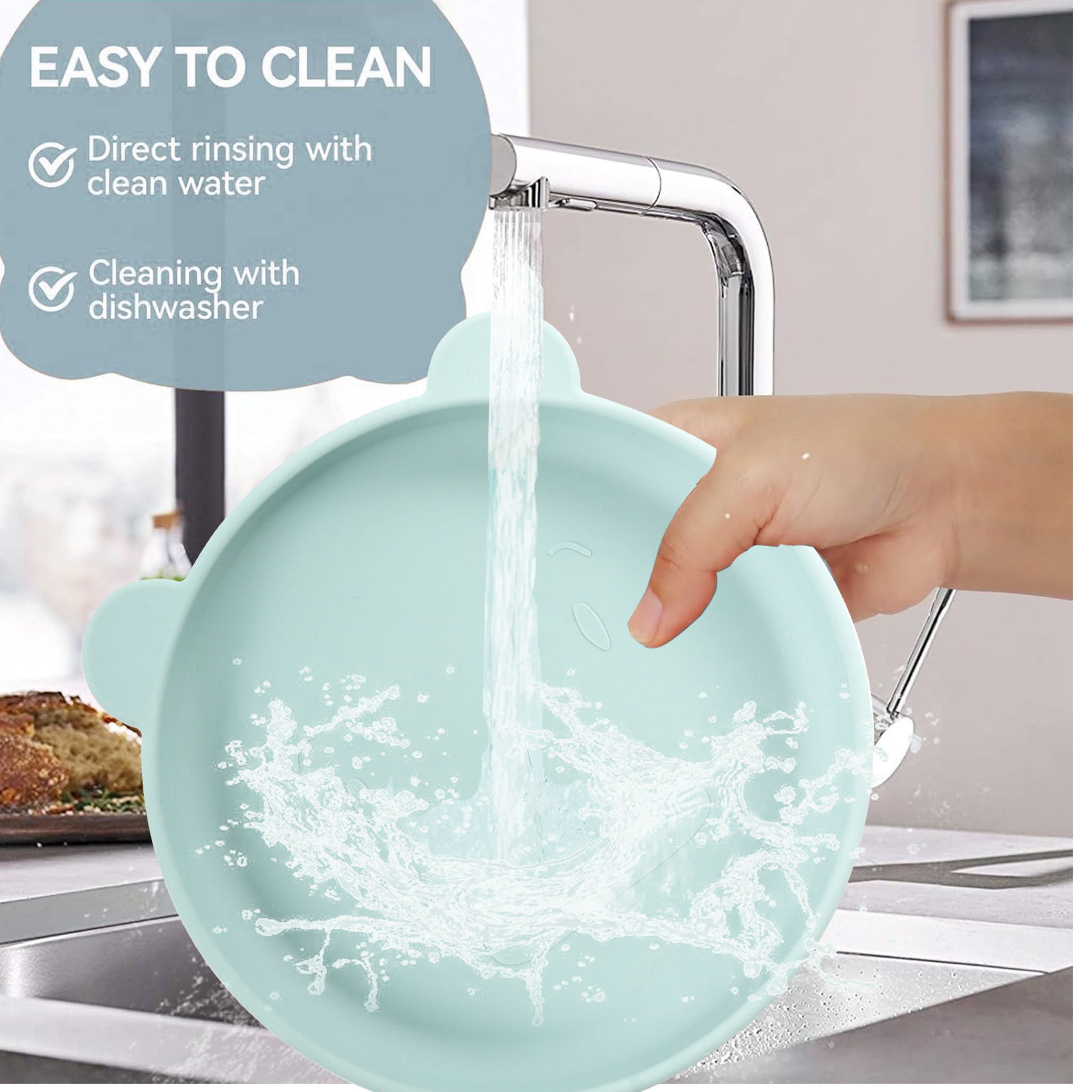 Cross-border dog feeding bowl Cat silicone portable food tray Water basin pet feeding supplies dog food silicone tray wholesale Specification drawing