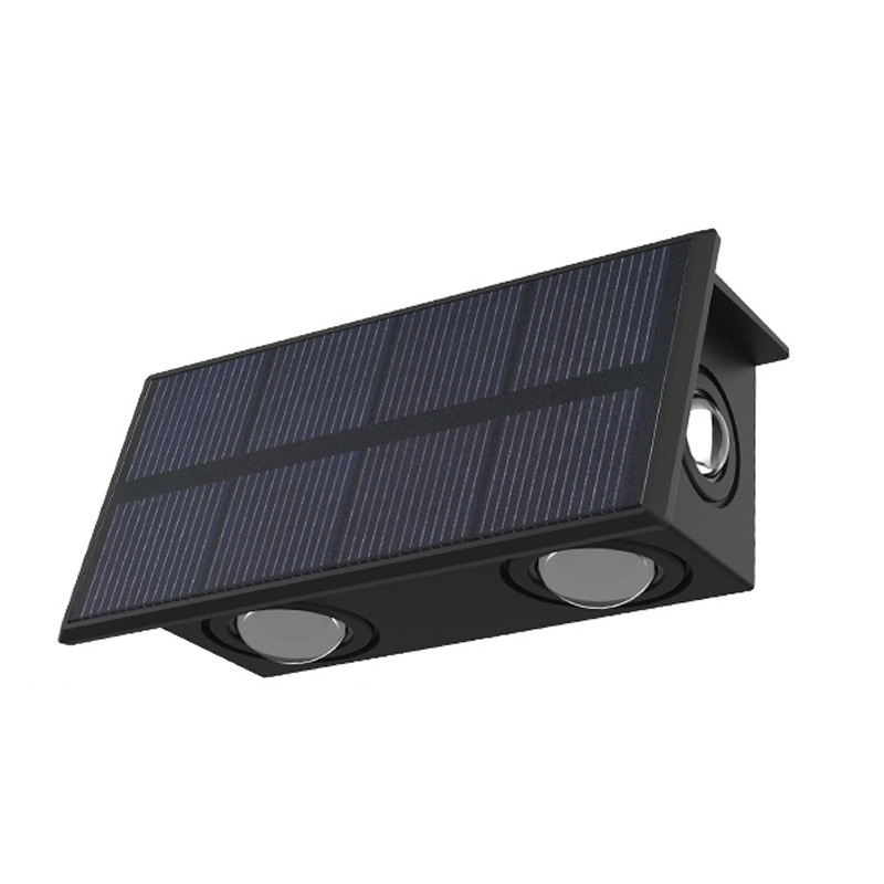 Cross-border solar wall lamps, outdoor waterproof garden yard RGB fence lamps, home courtyard atmosphere lamps, wall-washing lamps Item Picture