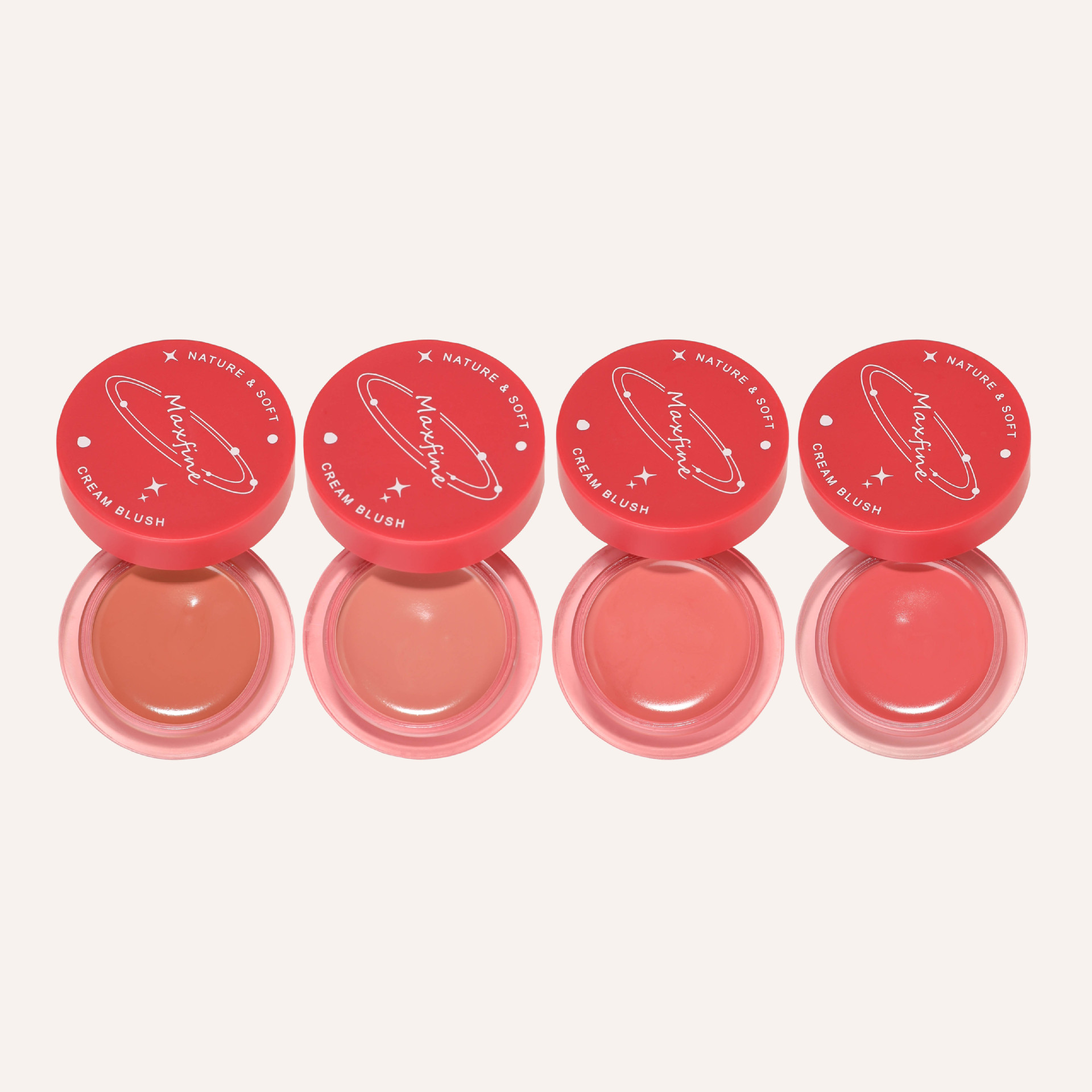 Maxfine Soft Glow Slightly Tipsy Blush Cream Nude Blush Mud Natural, Fine and Long-lasting Blush Cream Wholesale exclusively for foreign trade Item Picture