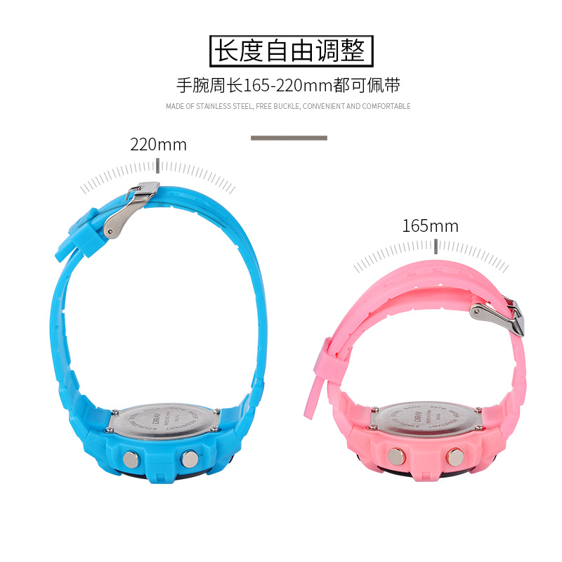 Dirui Trendy Macaron color children's and students' electronic watch waterproof luminous multi-functional watch Custom logo Rebranded Application Scenario
