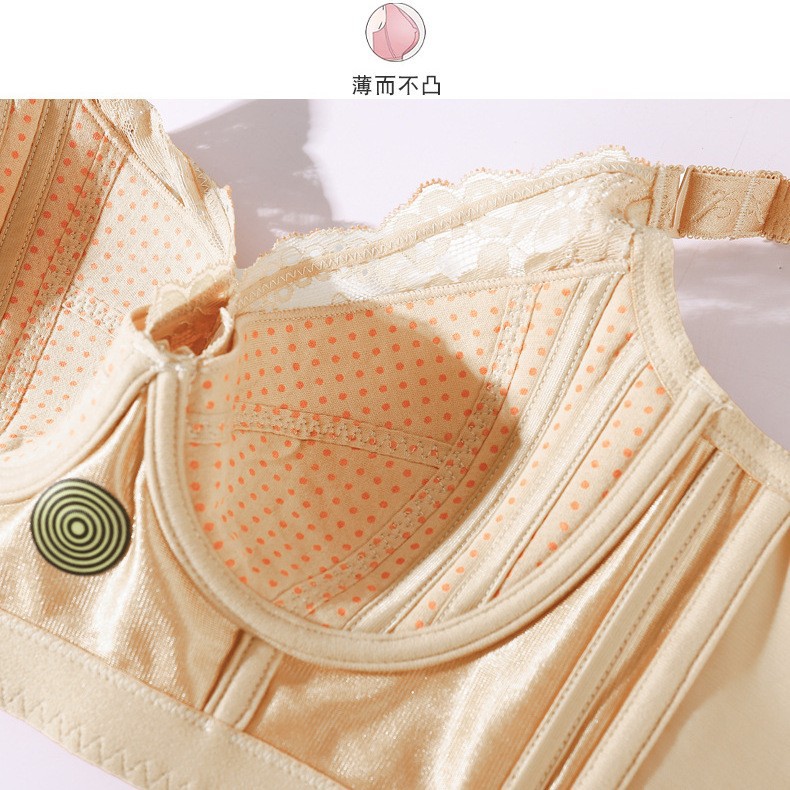 Thin and adjustable bra with three rows and seven buttons for breast retraction and anti-sagging, oversized large chest, thin cup, Foshan underwear for women Application Scenario