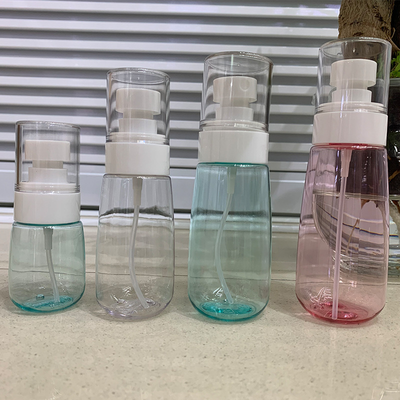 Clear Travel Bottle Petg Plastic Spray Lotion Bottle Small Watering Can Cosmetics Dispenser Bottle Wholesale details Picture