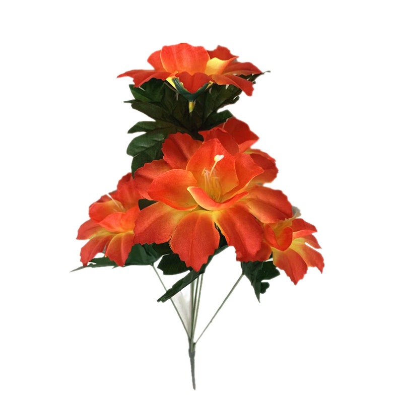 Five pieces of artificial rose decorative floral art with gold stars Specification image