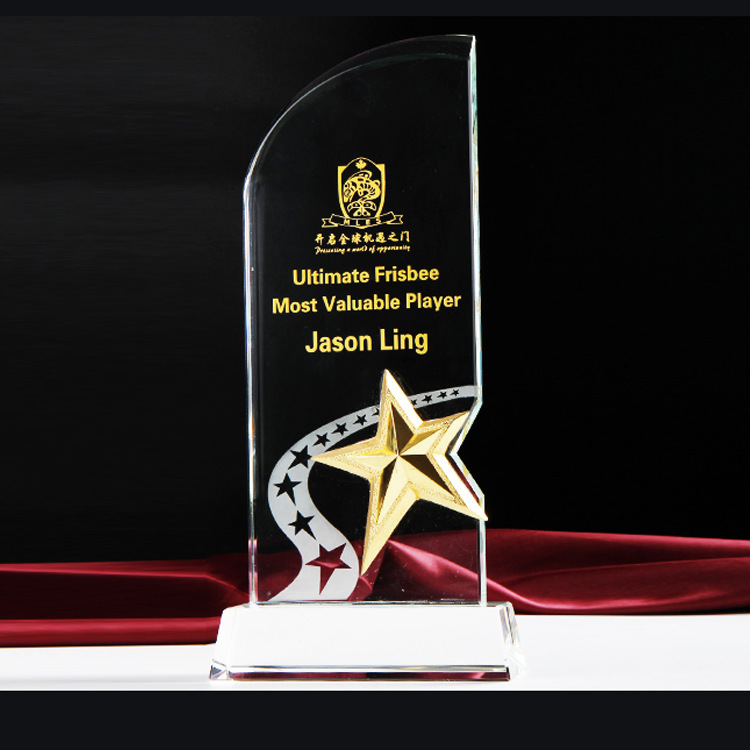 Crystal Glass [Tomorrow's Star] Crystal Trophy Annual Meeting Reward Competition Event Outstanding Employee Trophy