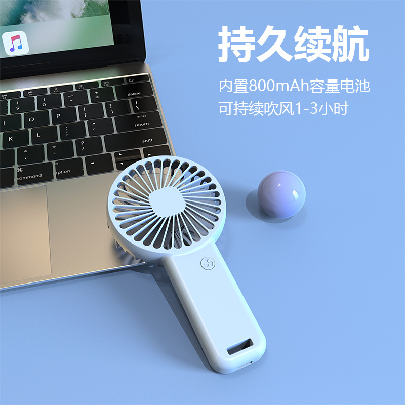 2024 New Handheld Fan Usb Charging Small Fan Portable Mini Dormitory Desktop Silent Gift Logo Application Scenario